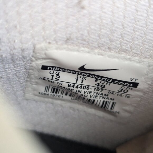 Sz.12 Nike Training Shoes White SAME DAY SHIPPING! - Picture 9 of 9
